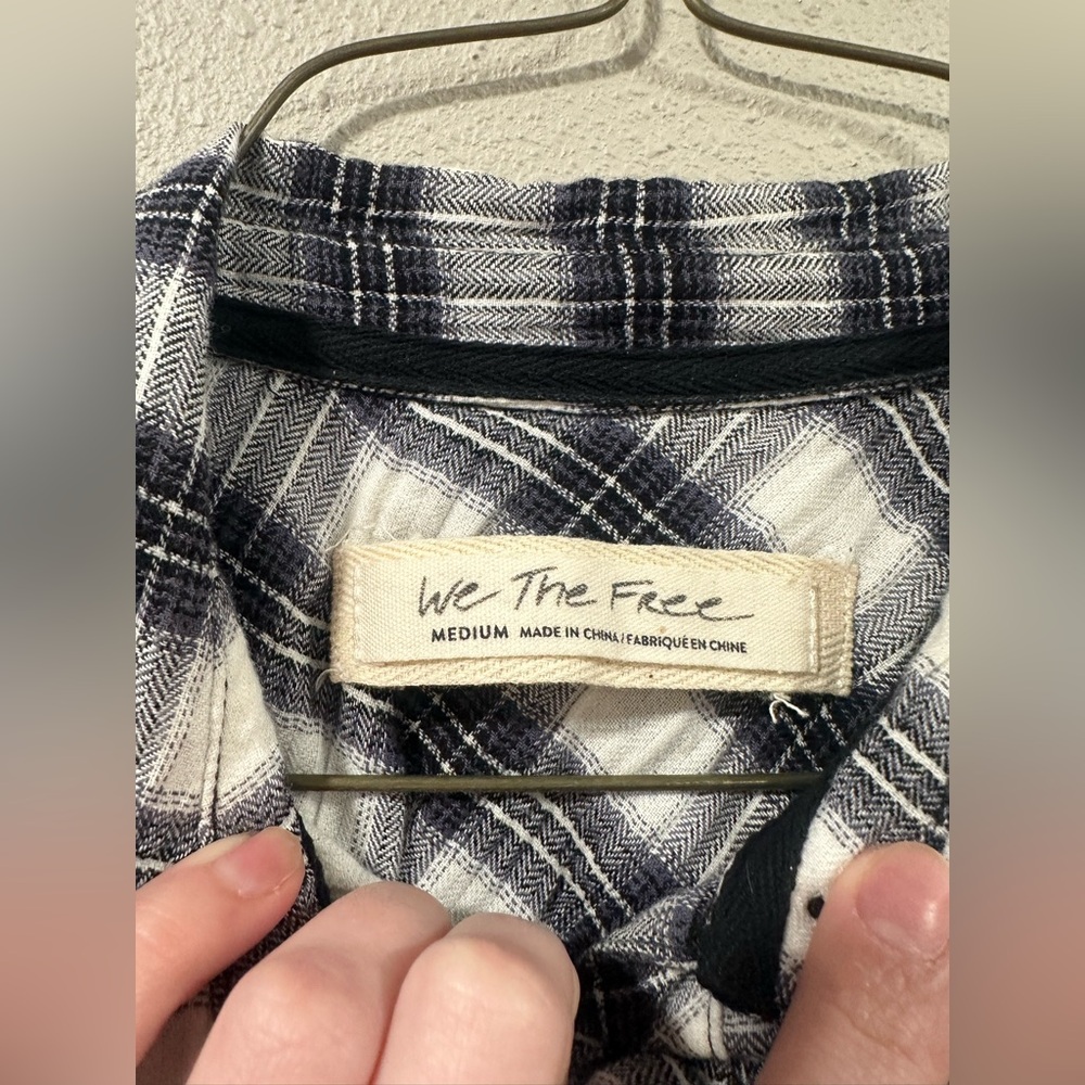 We The Free- Free People Sakura Plaid Belle Sleeve - Picture 7 of 9